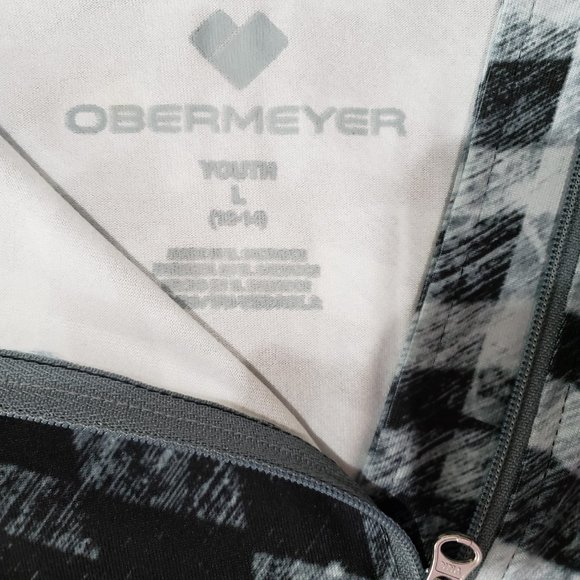 Obermeyer Grey Black 1/4 Zip Base Layer Girls 12-14, Fits Women Small, NWT - Picture 8 of 9